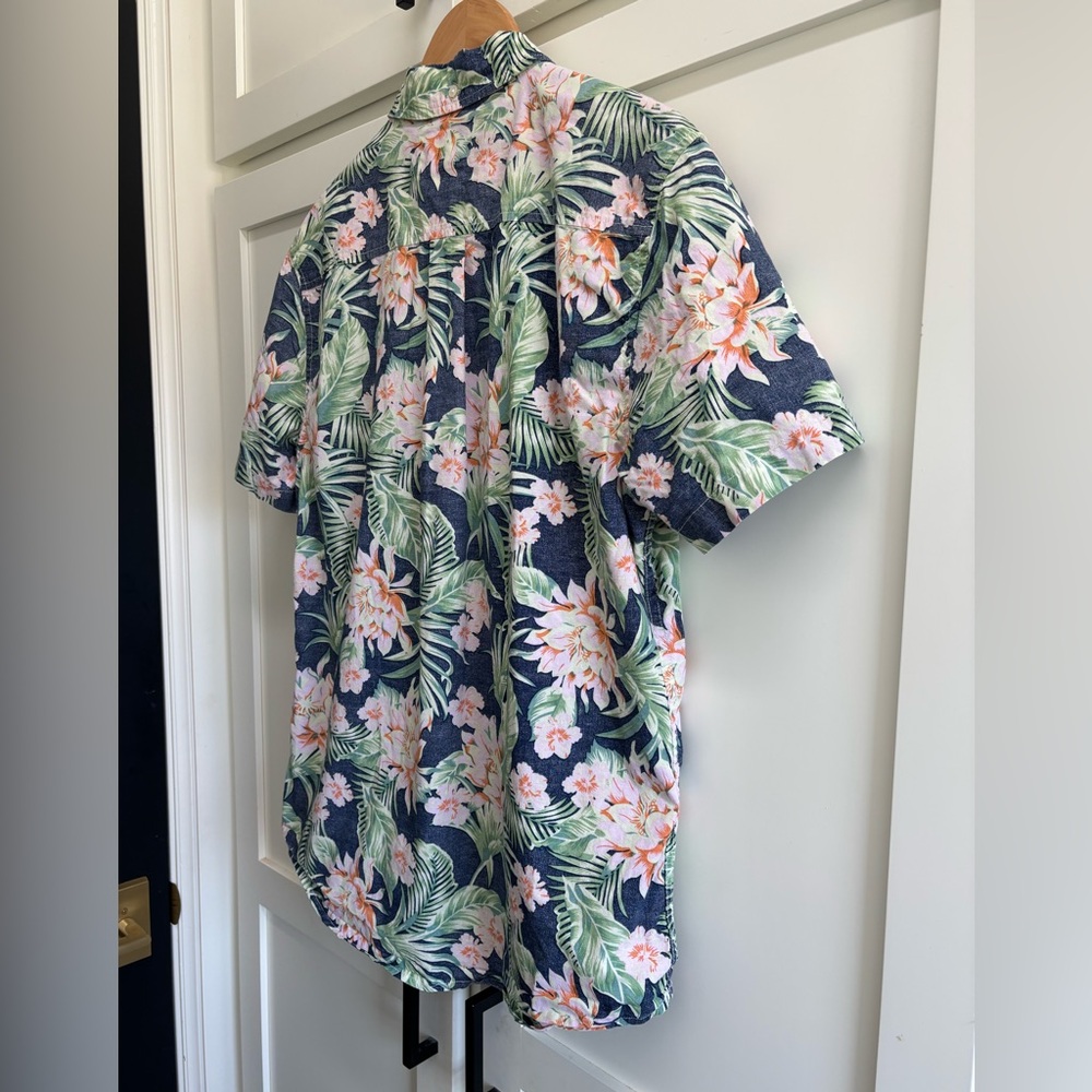Chubbies Hawaiian Print Button Up Shirt Mens Large Short Sleeve Tropical - Picture 6 of 9